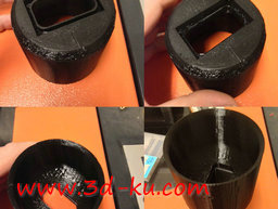 3D打印模型有较厚墙壁的新版漏斗的图片