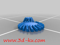 3D打印模型螺旋锥齿轮的图片