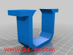 3D打印模型步进电机安装架的图片