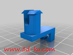 3D打印模型洗碗机轮夹的图片