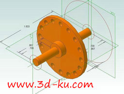 3D打印模型编码器轮的图片