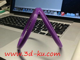 3D打印模型两个环连在一起的滚环的图片