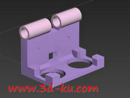 3D打印模型箭轴声纳安装架的图片