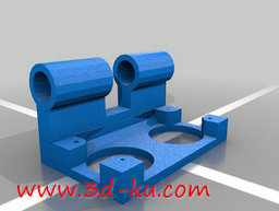 3D打印模型箭轴声纳安装架的图片