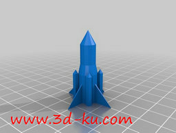 3D打印模型火箭燃料助推器的图片