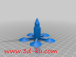 3D打印模型火箭形状的可堆叠的C的图片