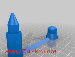 3D打印模型火箭形状的可堆叠的C的图片