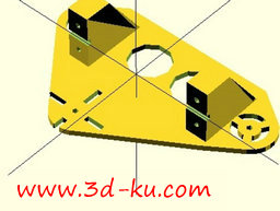 3D打印模型火车开关控制舵的图片