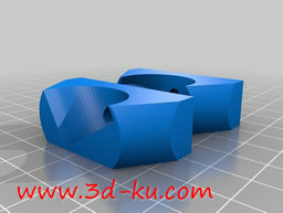 3D打印模型PVC卷筒托架的图片