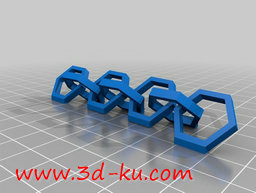 3D打印模型相扣的链条的图片