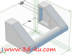 3D打印模型机器把手的图片