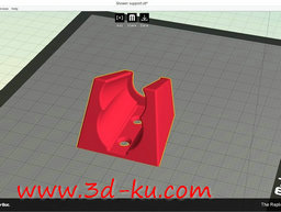 3D打印模型淋浴喷头架的图片