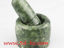 3D打印模型研钵和杵磨的图片
