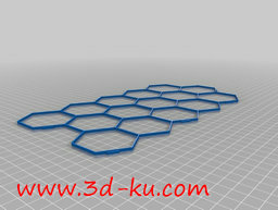 3D打印模型六角网格的图片
