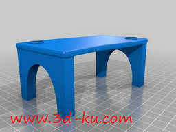 3D打印模型一个现代风格咖啡桌的图片