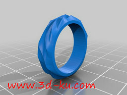 3D打印模型Swirl Ring的图片
