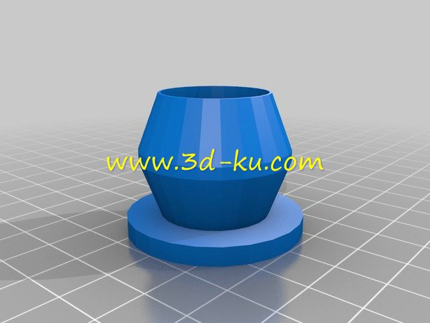 空气中的植物花瓶模型的图片1