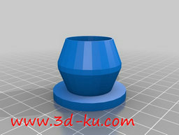3D打印模型空气中的植物花瓶的图片