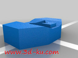 3D打印模型记忆锁夹适配器的图片