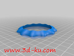 3D打印模型一个简单过山车形状齿的图片