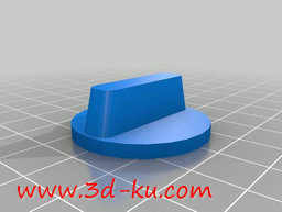 3D打印模型简单门把手的图片