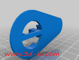 3D打印模型简单门把手的图片