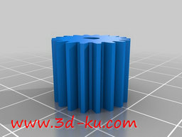 3D打印模型英寸径节：32齿18的图片