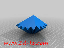 3D打印模型无螺纹二十面体齿轮的图片