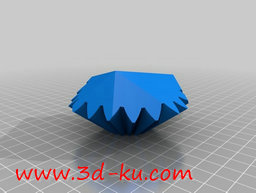 3D打印模型无螺纹二十面体齿轮的图片