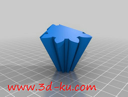 3D打印模型无螺纹二十面体齿轮的图片