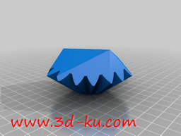 3D打印模型无螺纹二十面体齿轮的图片