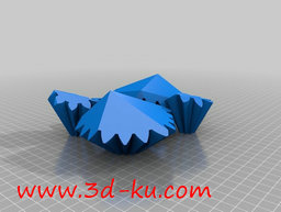 3D打印模型无螺纹二十面体齿轮的图片