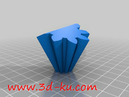3D打印模型无螺纹二十面体齿轮的图片
