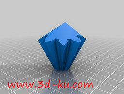 3D打印模型无螺纹二十面体齿轮的图片