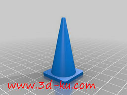 3D打印模型可堆叠交通锥的图片