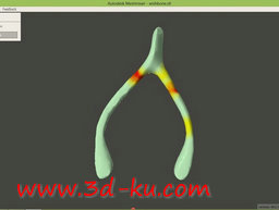 3D打印模型素食叉的图片