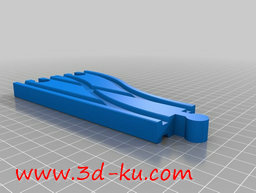 3D打印模型不同方向的列车导轨的图片