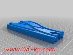 3D打印模型不同方向的列车导轨的图片