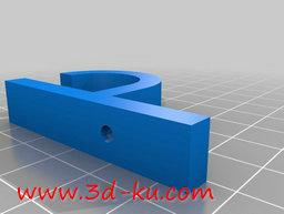 3D打印模型简单的P形挂钩的图片