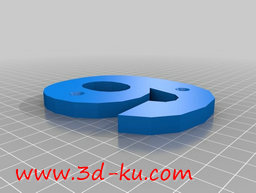 3D打印模型数字9形状的螺丝孔的图片
