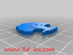 3D打印模型甲板箱齿轮转轴盖的图片
