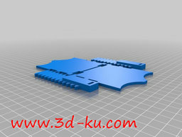 3D打印模型甲板箱齿轮转轴盖的图片