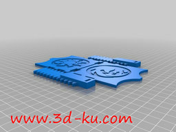 3D打印模型甲板箱齿轮转轴盖的图片