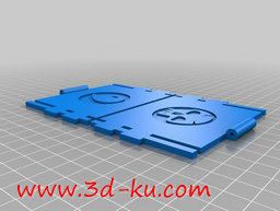 3D打印模型甲板箱齿轮转轴盖的图片