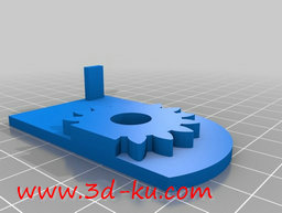 3D打印模型甲板箱齿轮转轴盖的图片