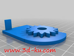 3D打印模型甲板箱齿轮转轴盖的图片
