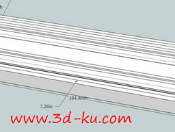3D打印模型望远镜燕尾导轨的图片