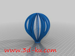 3D打印模型不同样子的热气球的图片
