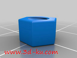 3D打印模型螺母和螺栓紧固件的图片