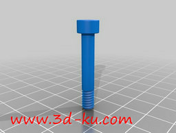 3D打印模型螺母和螺栓紧固件的图片